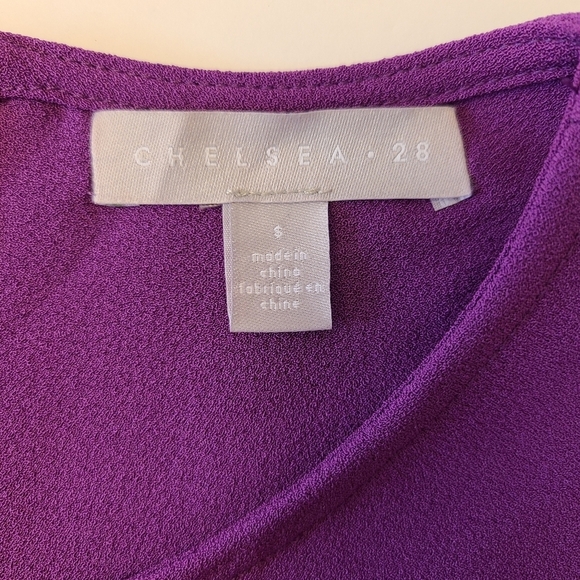 Chelsea 28 Crepe Shift Dress In Purple - Picture 8 of 14
